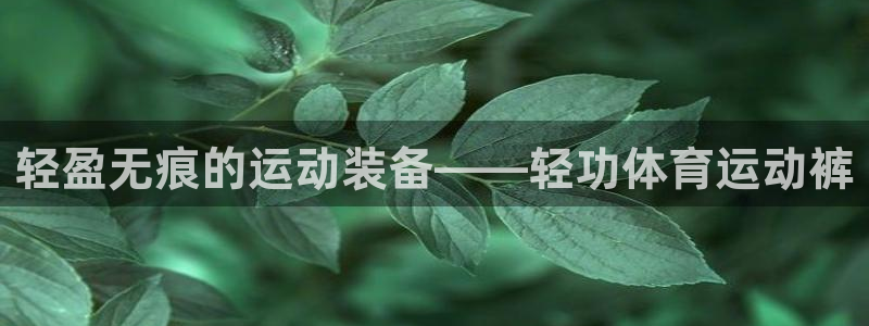 678体育app：轻盈无痕的运动装备——轻功体育运动裤